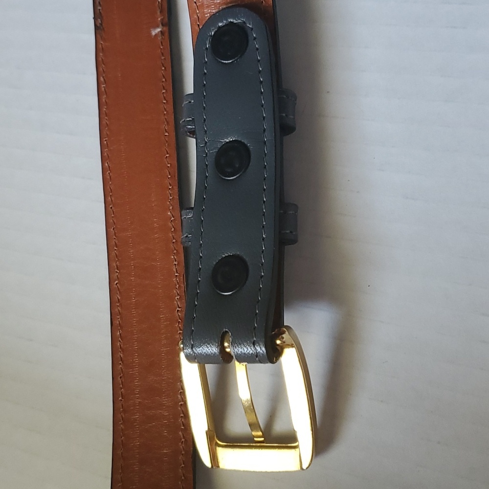 Snakeskin Genuine Leather Belt  sz 38 - Picture 6 of 13